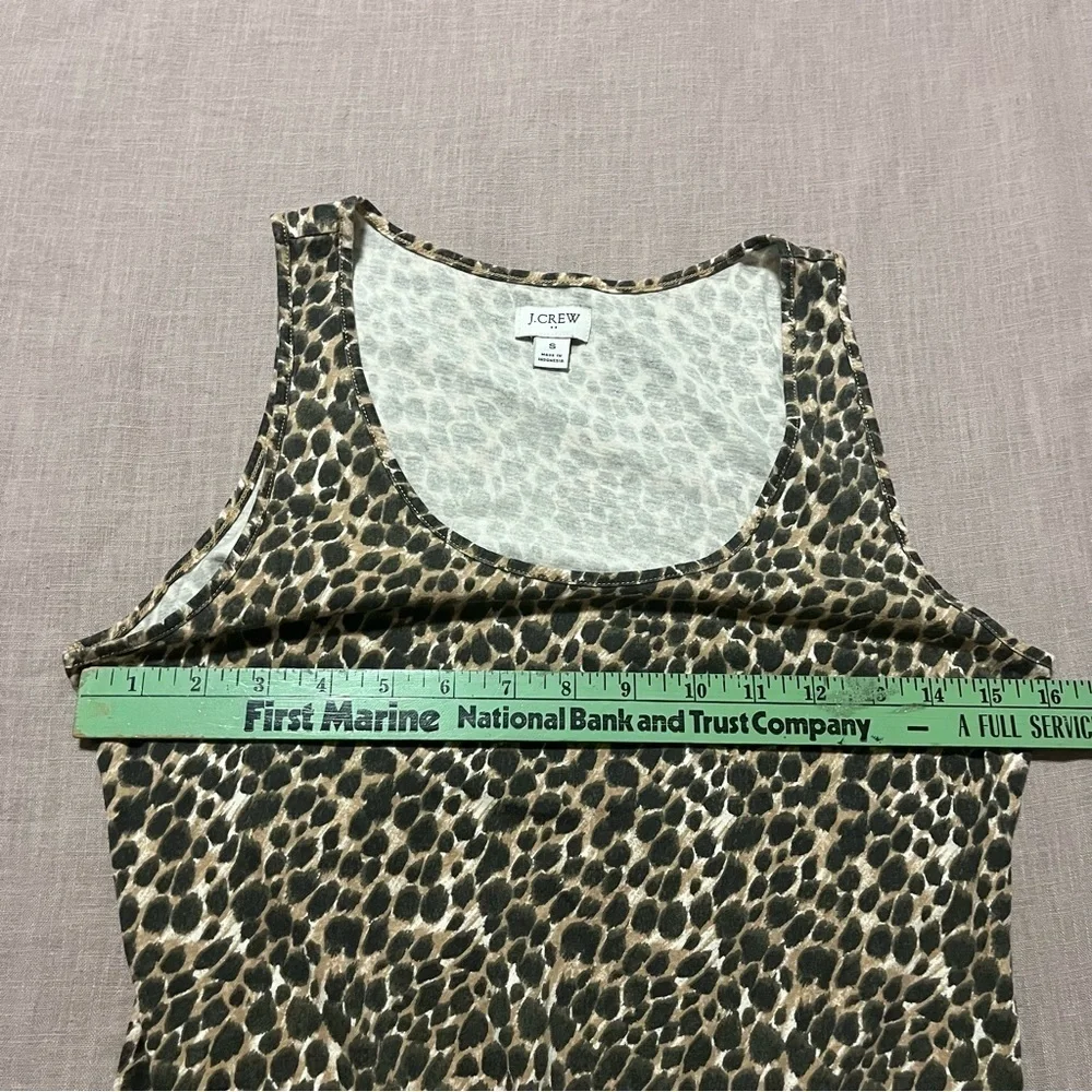 J. Crew Animal Print Sleeveless Maxi Dress Size Small Leopard Sexy Summer